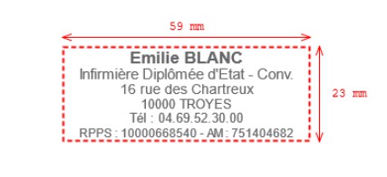 exemple de tampon d'infirmier libéral