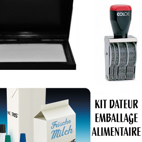 Kit tampon dateur emballages alimentaires