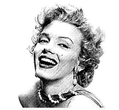 gravure tampon marilyn