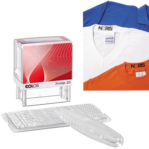 Tampon à composer pour marquage vêtements