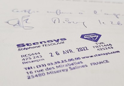 mantions obligatoires sur un tampon signature
