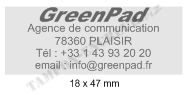 Empreinte du tampon encreur Colop Printer 30 Green Line