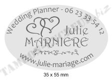 Empreinte du tampon encreur Tampon Colop Printer Oval 55