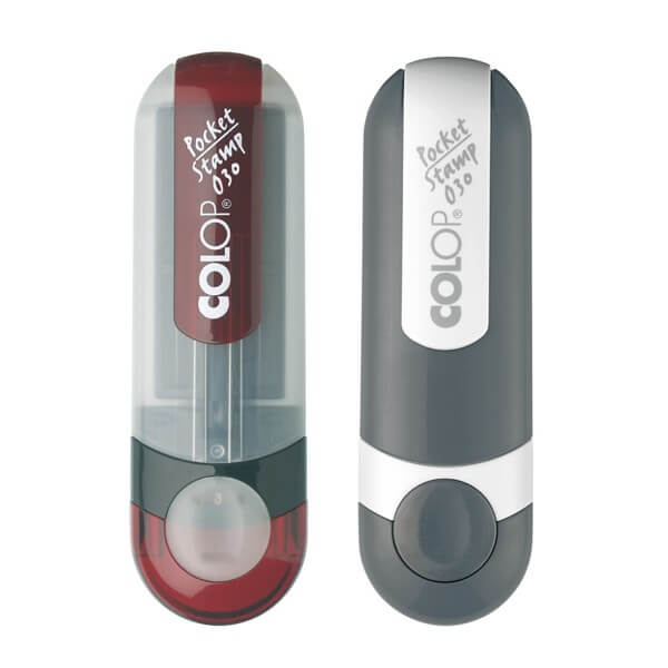 Tampon Encreur Automatique Colop – Lettre Initiale A-Z, Encre Rouge, Diamètre 12 Mm – Pour Signature, Décoration, Packaging