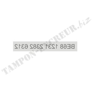 Empreinte pour stylo tampon